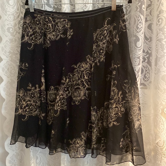 Lapis silk skirt size large - Picture 3 of 10